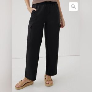 [SOLD] New With Tags Pact Canopy Organic Cotton & Linen Wide Leg Pants XS